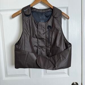 Nike x Travis Scott Cactus Jack brown sleeveless full zip vest mens M